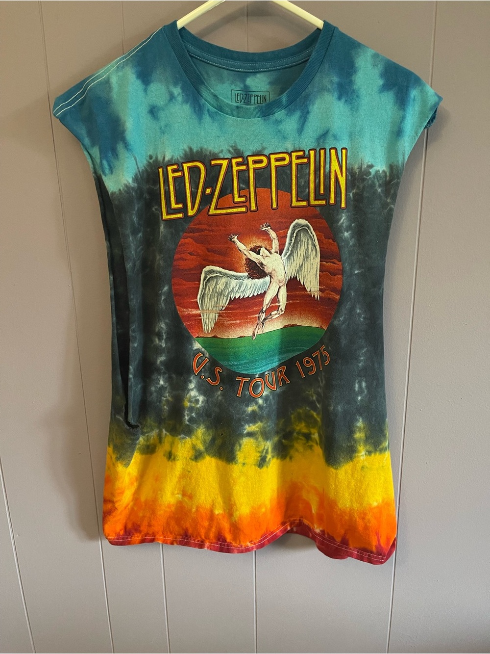 Led Zeppelin Tie-Dye Tank Top - Multicolor
